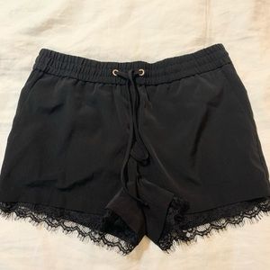 Express lace trim shorts